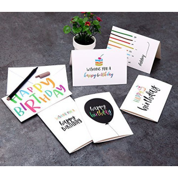 Billig Custom Design Happy Birthday Karte mit Umschlag